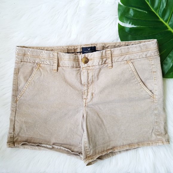 American Eagle Outfitters Pants - American Eagle Midi Khaki Shorts
